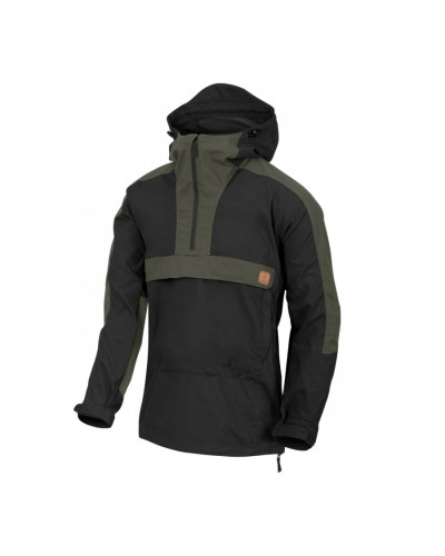 Анорак Helikon-Tex WOODSMAN, Black/Taiga green (KU-WDN-DC-0109)