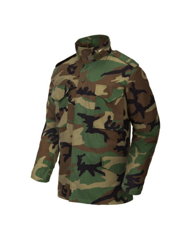 Куртка Helikon-Tex M65 - NyCo Sateen, US Woodland (KU-M65-NY-03)