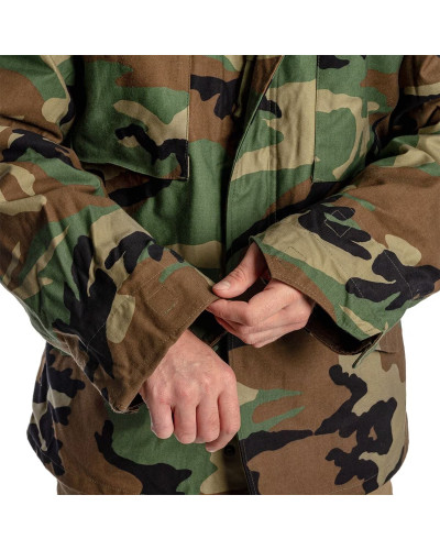 Куртка Helikon-Tex M65 - NyCo Sateen, US Woodland (KU-M65-NY-03)