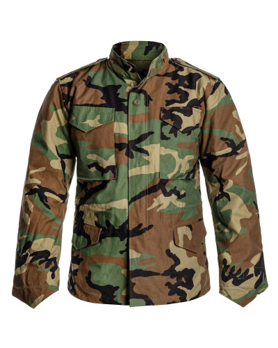 Куртка Helikon-Tex M65 - NyCo Sateen, US Woodland (KU-M65-NY-03)