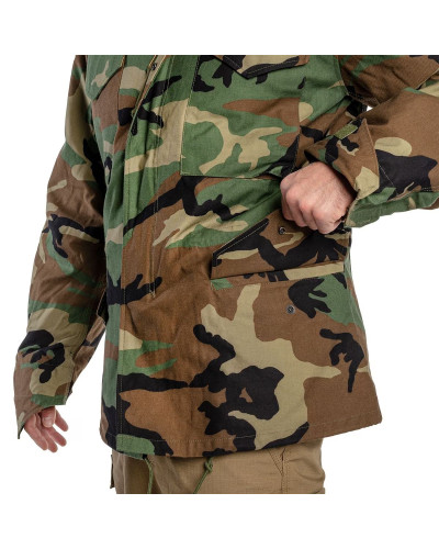 Куртка Helikon-Tex M65 - NyCo Sateen, US Woodland (KU-M65-NY-03)