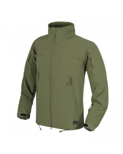 Куртка Helikon-Tex Cougar Qsa + Hid - Soft Shell Windblocker, Olive green (KU-CGR-SM-02)