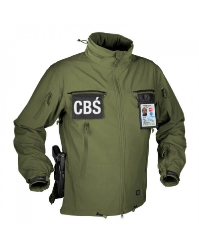 Куртка Helikon-Tex Cougar Qsa + Hid - Soft Shell Windblocker, Olive green (KU-CGR-SM-02)