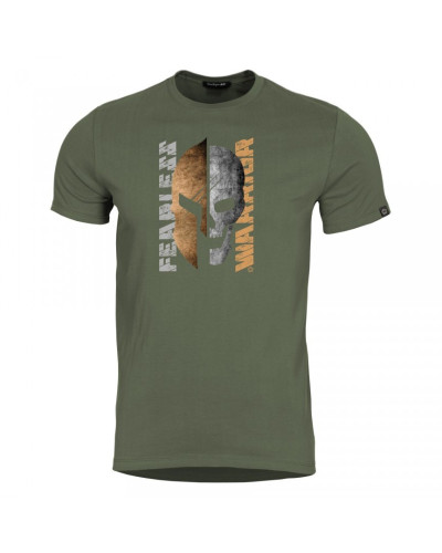 Футболка Pentagon Ageron FEARLESS WARRIOR, Olive Green (PTG3221-02)