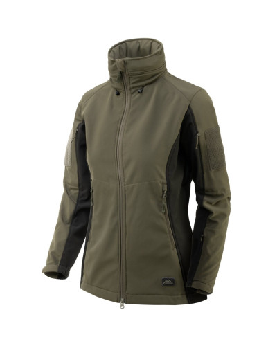 Куртка Helikon-Tex GUNFIGHTER - Shark Skin Windblocker жіноча, Taiga Green/Black (KU-GUW-FM-0901A)