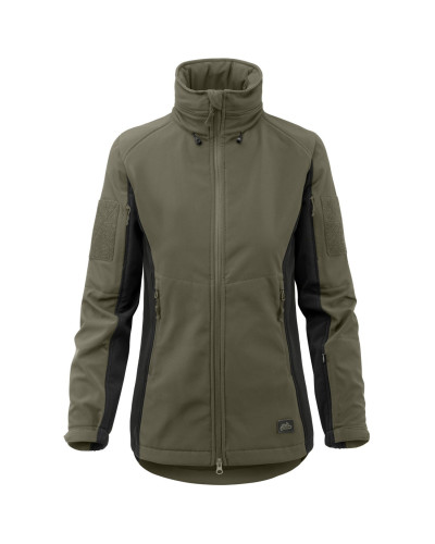 Куртка Helikon-Tex GUNFIGHTER - Shark Skin Windblocker жіноча, Taiga Green/Black (KU-GUW-FM-0901A)