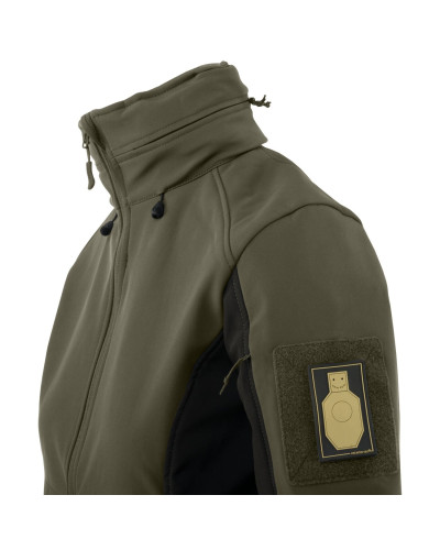 Куртка Helikon-Tex GUNFIGHTER - Shark Skin Windblocker жіноча, Taiga Green/Black (KU-GUW-FM-0901A)