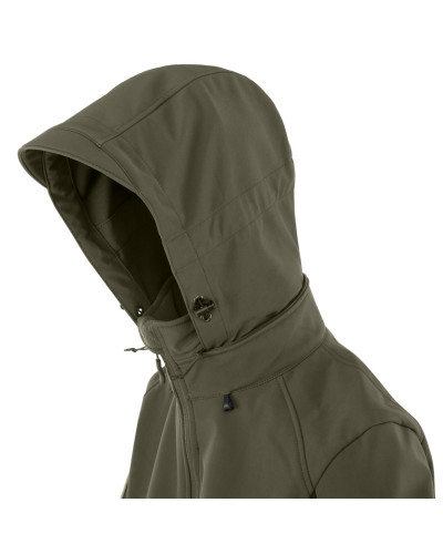Куртка Helikon-Tex GUNFIGHTER - Shark Skin Windblocker жіноча, Taiga Green/Black (KU-GUW-FM-0901A)
