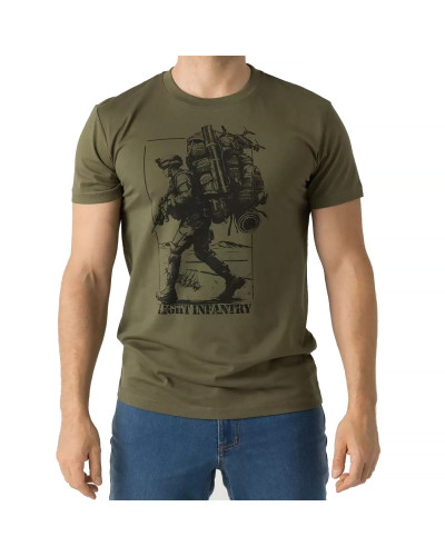 Футболка Helikon-Tex Light infantry, Olive green (TS-LIF-CO-02)