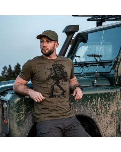 Футболка Helikon-Tex Light infantry, Olive green (TS-LIF-CO-02)