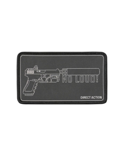 Патч Direct Action NO LOUD!, Black (D0375)