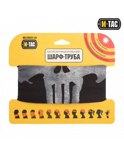 M-Tac шарф-труба облегченный Punisher Black (HLI-PB-BK)