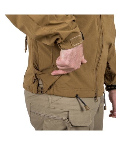 Куртка Helikon-Tex Cougar Qsa + Hid - Soft Shell Windblocker, Coyote (KU-CGR-SM-11)