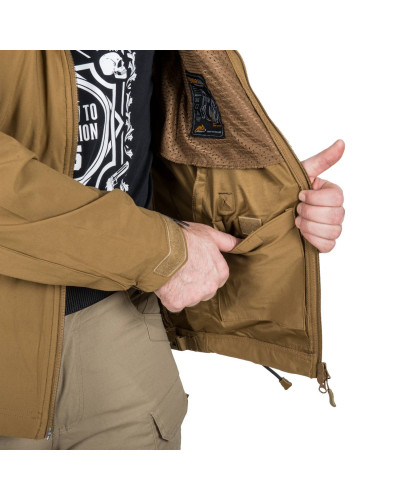 Куртка Helikon-Tex Cougar Qsa + Hid - Soft Shell Windblocker, Coyote (KU-CGR-SM-11)
