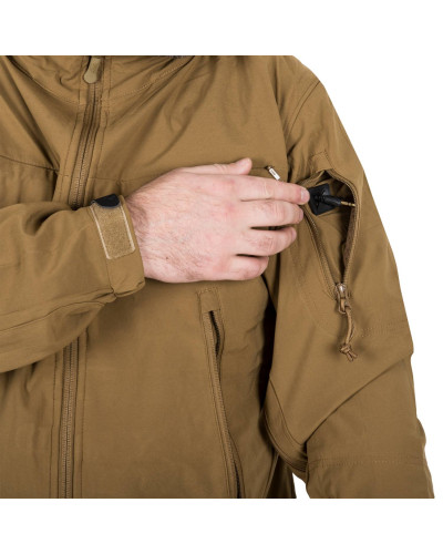 Куртка Helikon-Tex Cougar Qsa + Hid - Soft Shell Windblocker, Coyote (KU-CGR-SM-11)