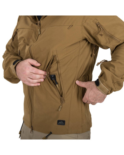 Куртка Helikon-Tex Cougar Qsa + Hid - Soft Shell Windblocker, Coyote (KU-CGR-SM-11)