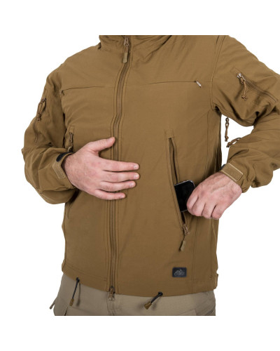 Куртка Helikon-Tex Cougar Qsa + Hid - Soft Shell Windblocker, Coyote (KU-CGR-SM-11)