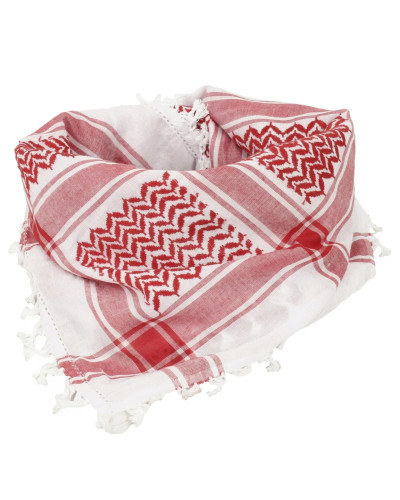 Пов'язка універсальна Mil-Tec шемаг (Арафатка), White/Red (12614000)