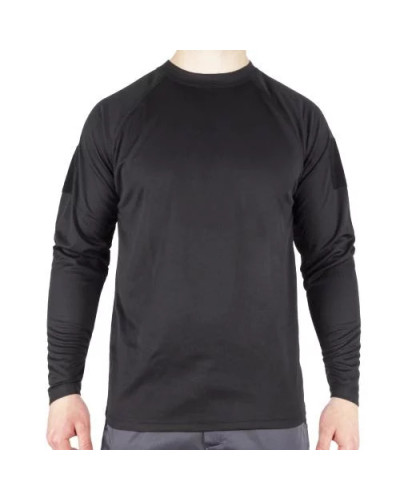Футболка Mil-tec з довгим рукавом швидковисихаюча TACTICAL LONG SLEEVE SHIRT QUICKDRY, Black (11082002)