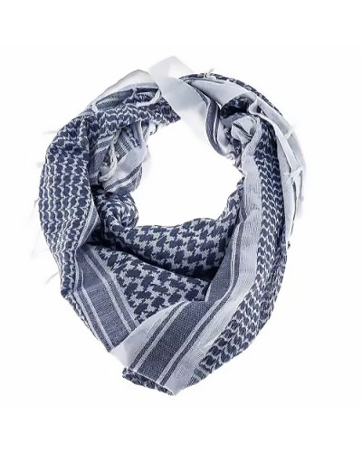 Пов'язка універсальна Mil-Tec Шемаг (Арафатка), White/Blue (12617000)