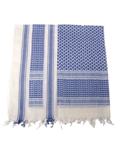 Пов'язка універсальна Mil-Tec Шемаг (Арафатка), White/Blue (12617000)