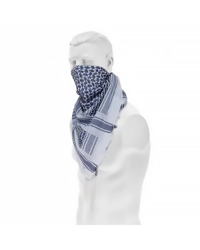 Пов'язка універсальна Mil-Tec Шемаг (Арафатка), White/Blue (12617000)