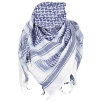 Пов'язка універсальна Mil-Tec Шемаг (Арафатка), White/Blue