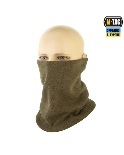 M-Tac шарф-труба Elite короткий с затяжкой флис (320г/м2) Dark Olive (40586048)