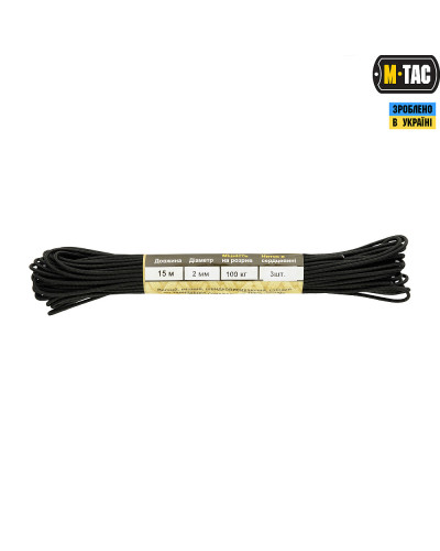M-Tac паракорд Minicord Black 15м (10270002)