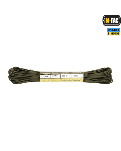 M-Tac паракорд Minicord OD Green 15м (10270143)