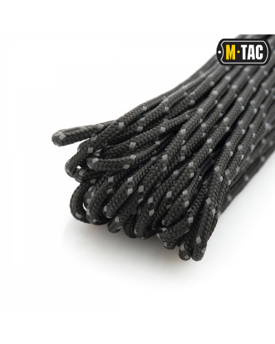 M-Tac паракорд Minicord Reflective Black 15м (10271002)