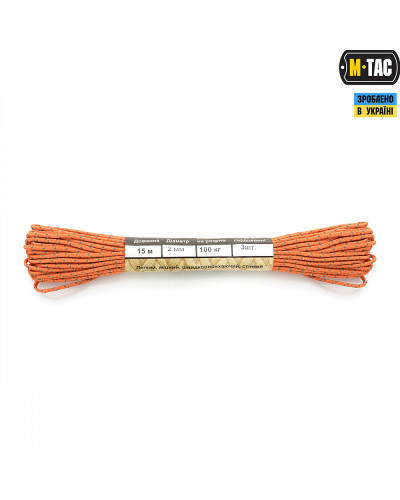 M-Tac паракорд Minicord Reflective Orange 15м (10271144)