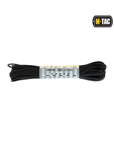 M-Tac паракорд Shock-Cord 3 mm Black 15м (10280002)