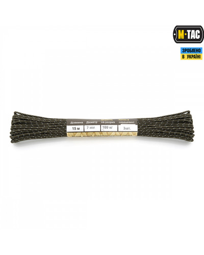 M-Tac паракорд Minicord Reflective OD Green 15м (10271143)