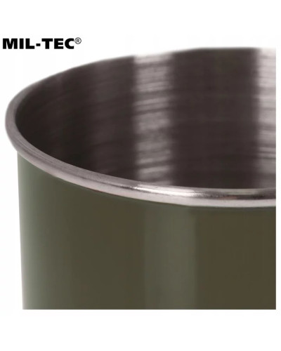 Кружка військова сталева з карабіном Mil-Tec (500 мл), Olive (14608202)