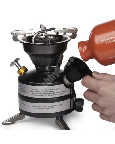 Горелка бензиновая американская Mil-Tec US PETROL STOVE M-95, Black (14916600)
