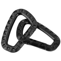 Карабін тактичний пластиковий Mil-Tec ABS (2 шт.), Black