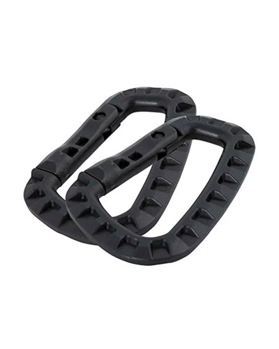 Карабін тактичний пластиковий Mil-Tec ABS (2 шт.), Black (15921002)