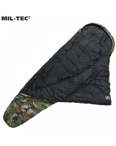 Мішок спальний Mil-Tec MUMMY (кокон), Woodland (14110020)