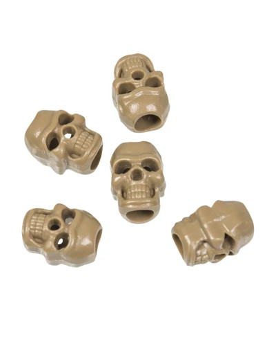 Набор стопперов для молнии/темляка Mil-Tec CORD STOPPER SKULL, Coyote (13458215)
