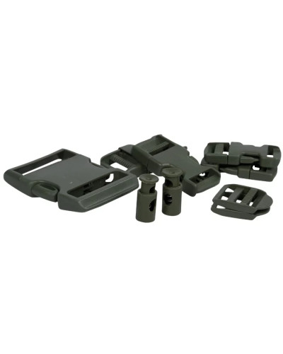 Набір пряжок Mil-Tec Fastex (9 шт.) BUCKLE SET, Olive (13458001)