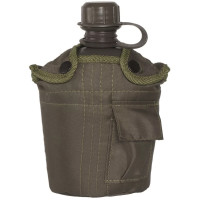 Фляга в чохлі з підсклянником Mil-Tec US, Olive