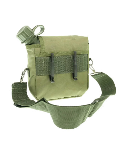Фляга Mil-Tec двухквартовая в чехле, Olive (14510001)