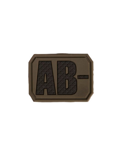Нашивка на липучке Sturm Mil-Tec Blood Type Patch AB Negative PVC 3D, Olive (16831601)