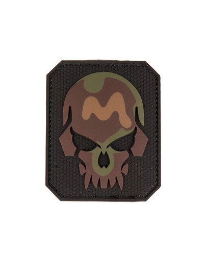 Нашивка на липучке Sturm Mil-Tec Skull Patch PVC 3D (Large), Green camo (16832120)
