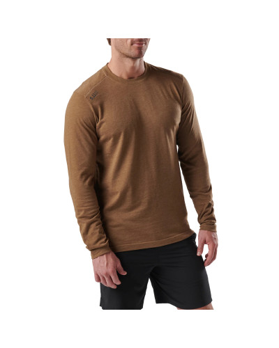 Реглан 5.11 Tactical PT-R Charge Long Sleeve 2.0, Battle brown heather (82136-285)