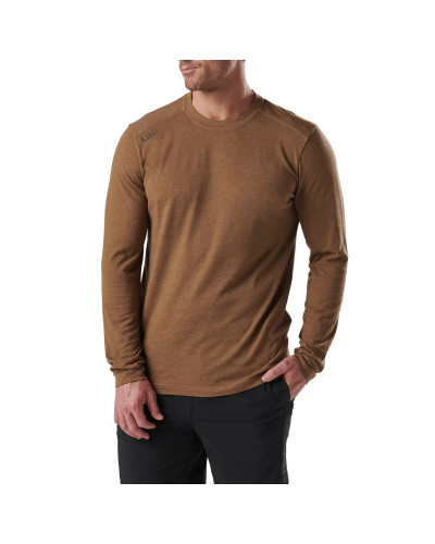 Реглан 5.11 Tactical PT-R Charge Long Sleeve 2.0, Battle brown heather (82136-285)
