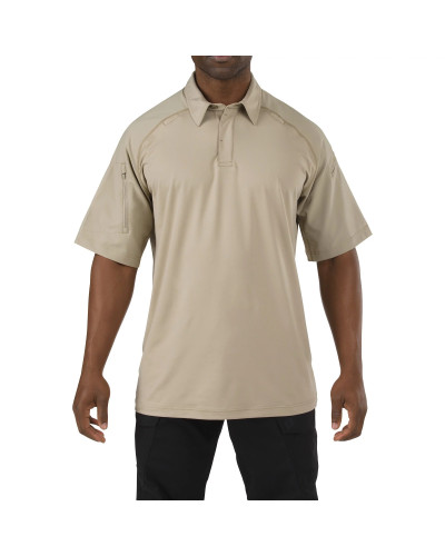 Футболка Поло тактична з коротким рукавом 5.11 RAPID PERFORMANCE POLO - SHORT SLEEVE, Silver Tan (41018-160)