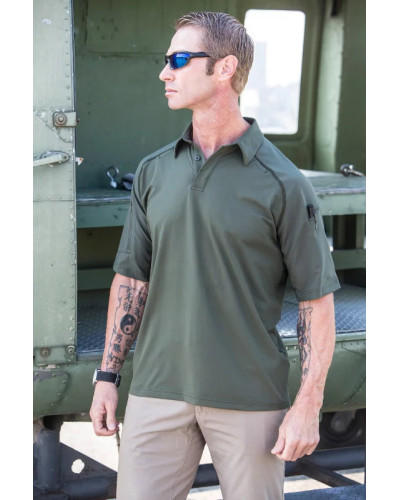 Футболка Поло тактична з коротким рукавом 5.11 RAPID PERFORMANCE POLO - SHORT SLEEVE, Silver Tan (41018-160)