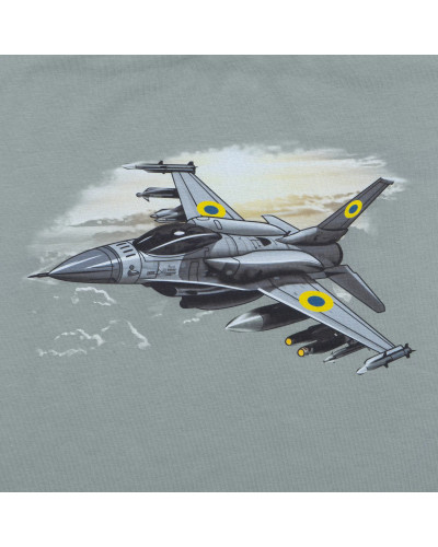 Футболка с рисунком F-16, Foliage green (UA281-29891-FG-F16)